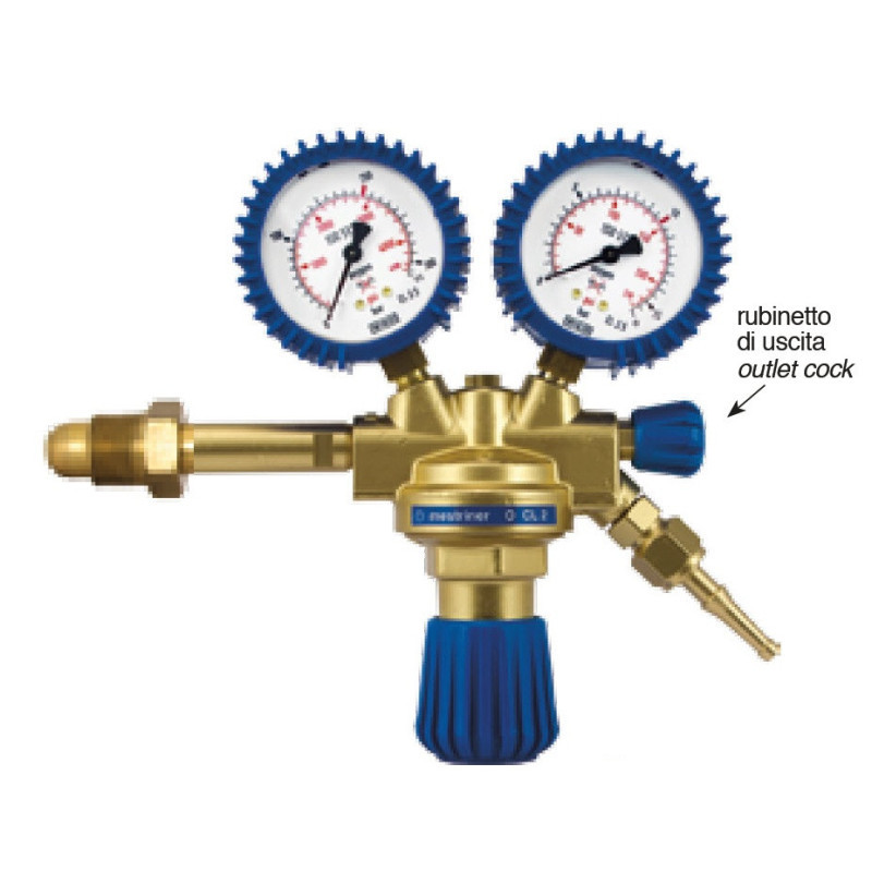 MANODÉTENDEUR 1000 AVEC VANNE - OXYGÈNE - HÉLIUM - NTS